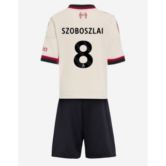Billige Fotballdrakt Liverpool Dominik Szoboszlai #8 Replika Bortedraktsett Barn 2025-26 Kortermet (med bukser)